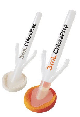 Applicator Skin Prep Solution ChloraPrep™ Hi-Lite Orange™ 3 mL Foam Applicator 2% / 70% Strength CHG (Chlorhexidine Gluconate) / Isopropyl Alcohol Sterile # 260415 (25/BX 4BX/CS) by BD  ID 930415